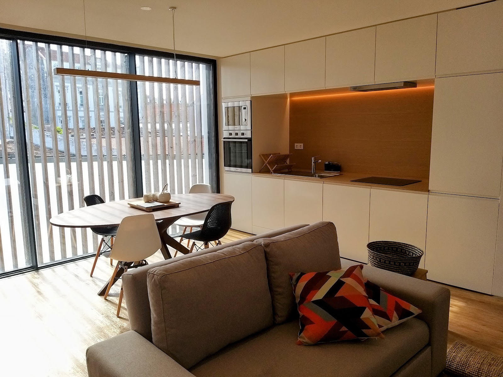 Clean contemporary bathroom at Aljube Residences