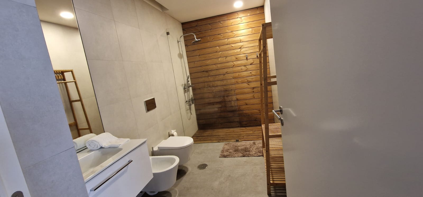 Interior detail with natural textures and clean finishes